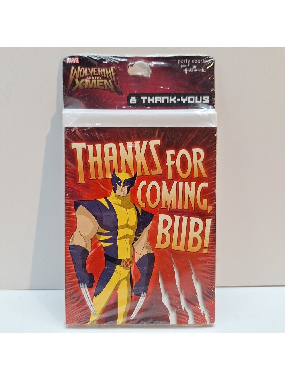 Wolverine And The X-Men 8 Thank You Notes Party Supplies Hallmark New Sealed